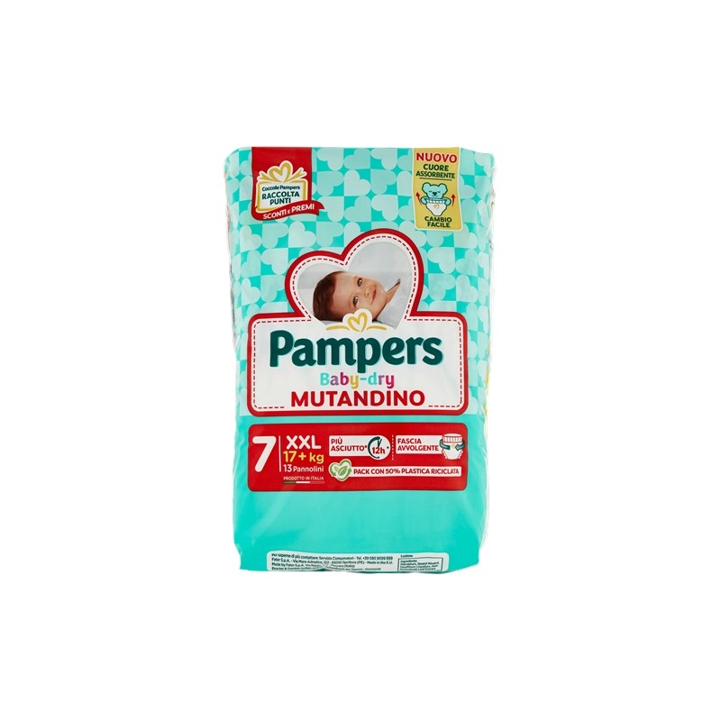 Pampers Baby Dry Mutandino Xxl New 13pz