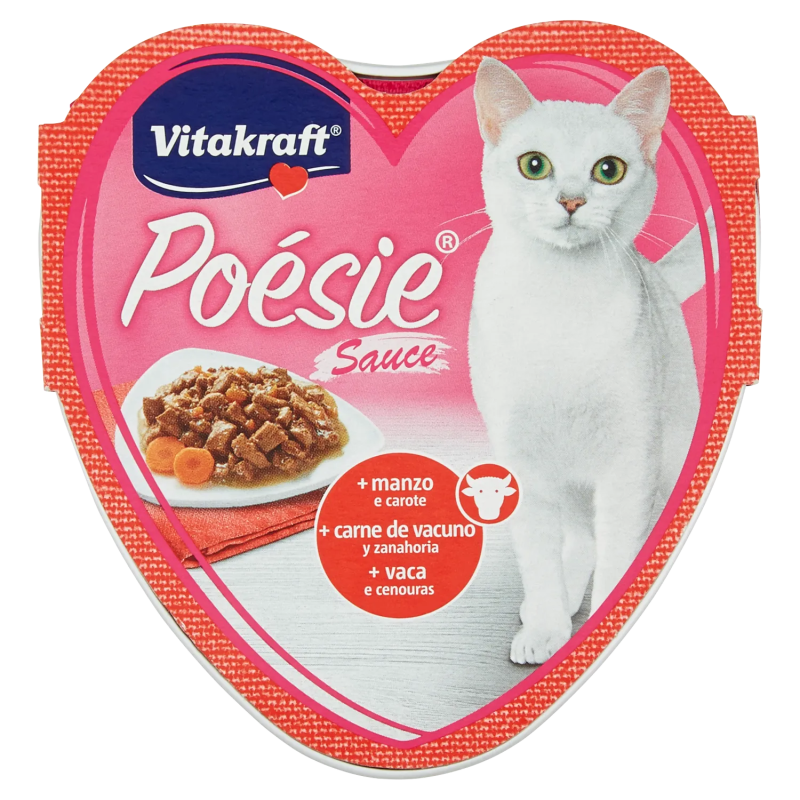 Vitakraft Cat Poesie Manzo e Carote 85Gr