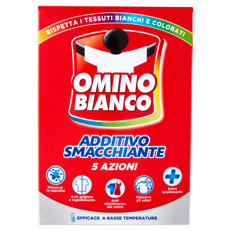 Omino Bianco Additivo Smacchiatore 100 Piu' Polvere 500gr