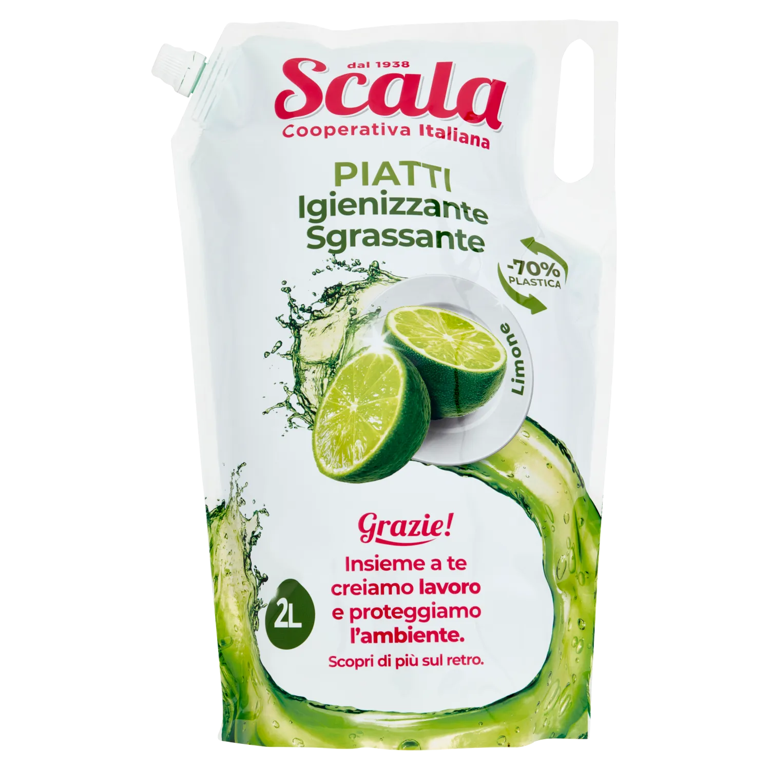 Scala Piatti Eco Ricarica Limone 2000ml