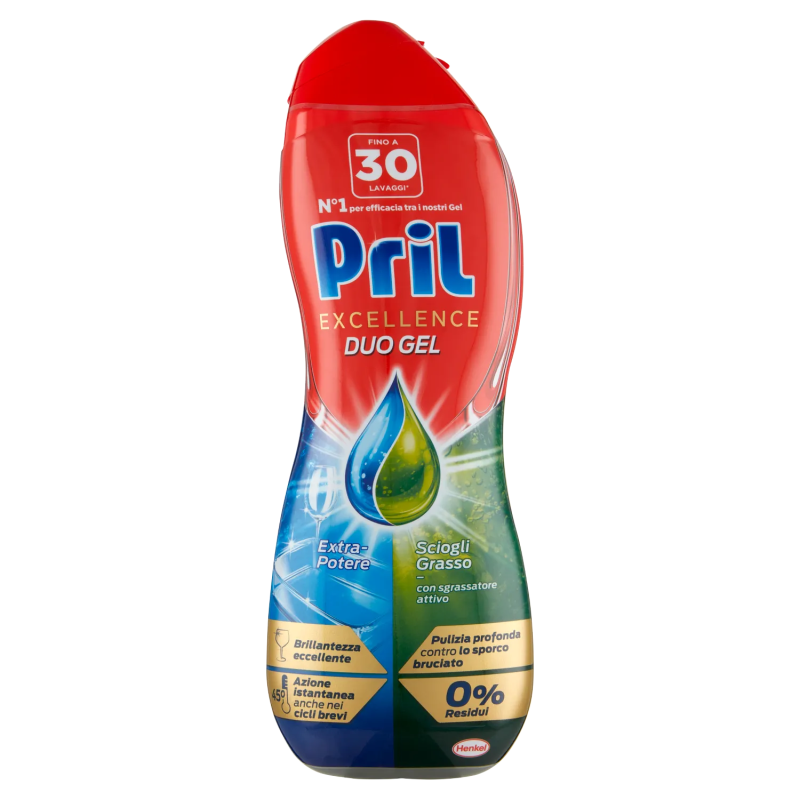 Pril Excellence Duo Gel Sciogli Grasso 540ml