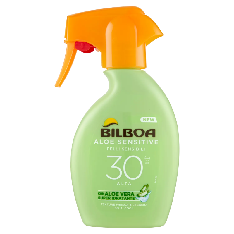 8002410023527 Bilboa Aloe Sensitive Spray FP30 250ml