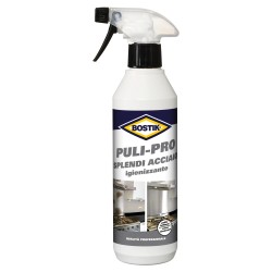 8710439289922 Bostik Puli-Pro Splendi Acciaio Igienizzante Spray 500ml