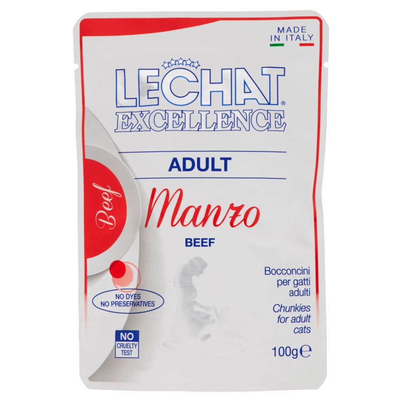 Le Chat Excellence Manzo Adult 100gr