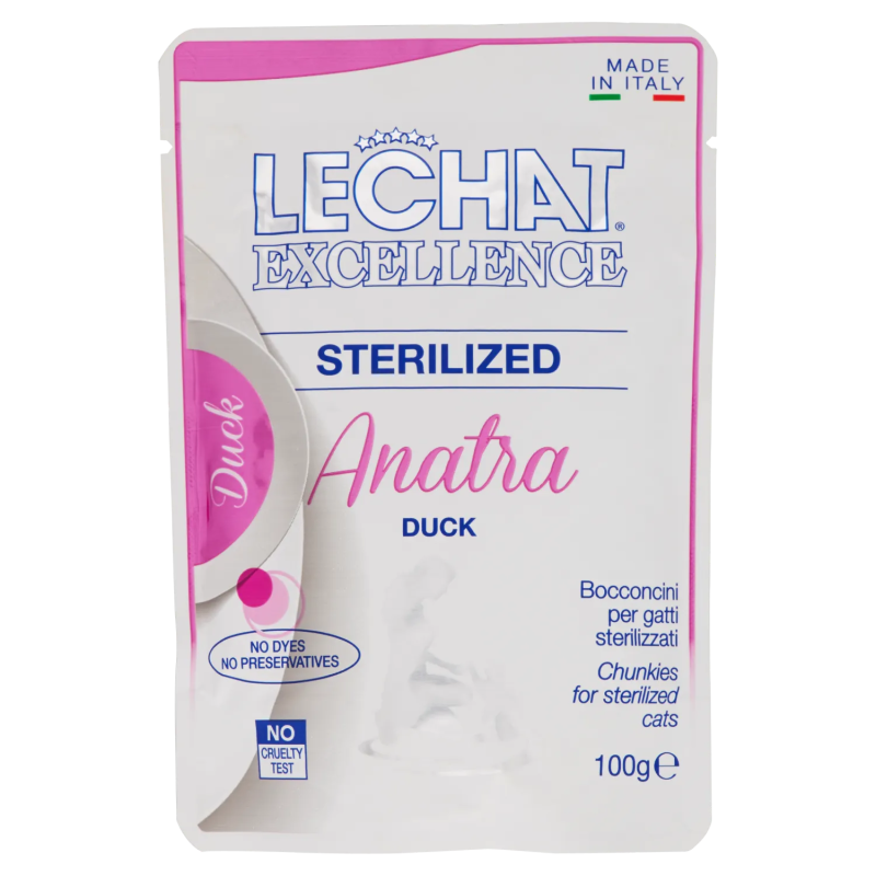 8009470061766 Le Chat Excellence Sterilized Anatra 100gr