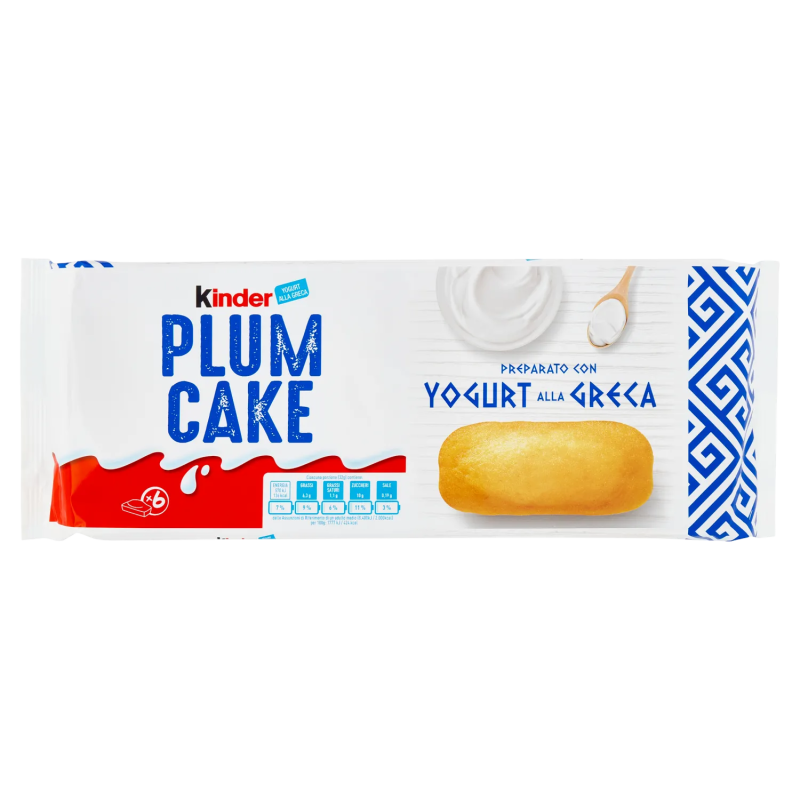 Kinder Plum Cake Preparato Con Yogurt Alla Greca 6x32gr