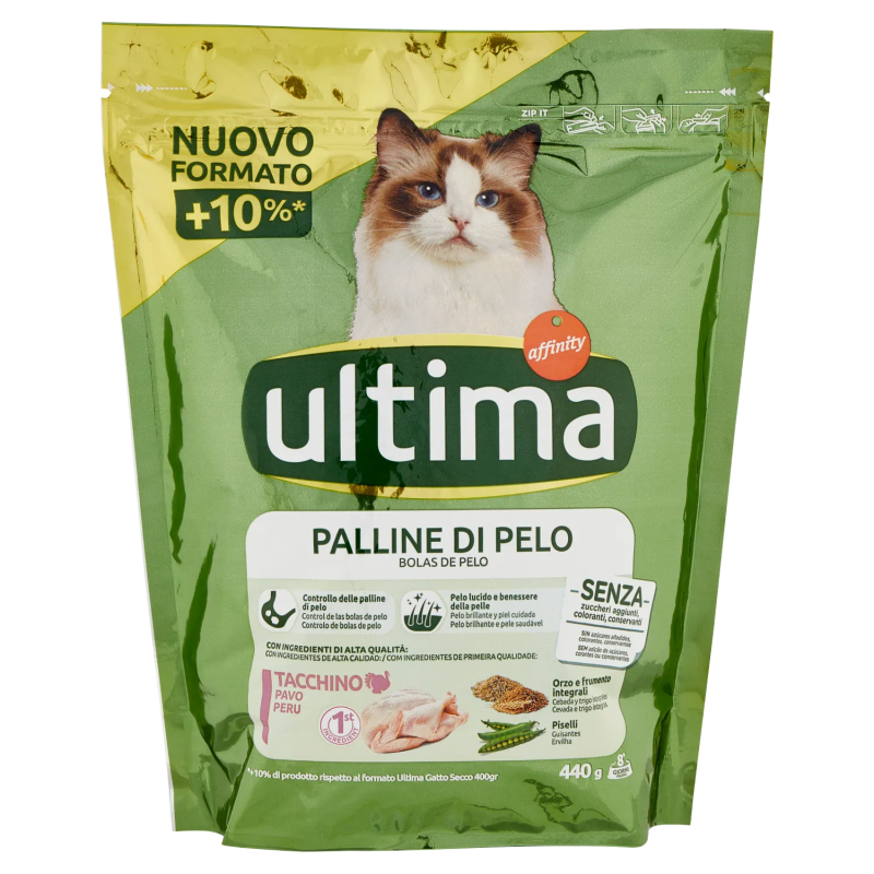 Ultima Cat Crocchette Hairball 440gr