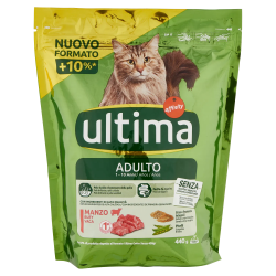 Ultima Cat Crocchette Adulto Manzo e Riso 440gr