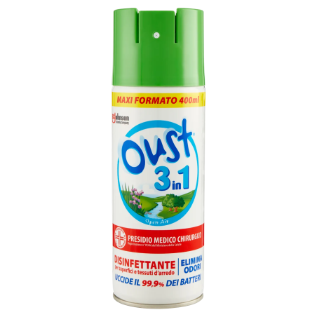 5000204307542 Oust 3in1 Spray open Air New 400ml