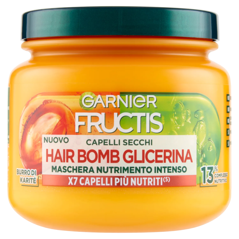 Fructis Hair Bomb Glicerina Maschera Capelli Secchi 320ml