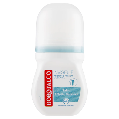 80886747 Borotalco Deo Roll-On Invisible Fresco Oceanico New 50ml