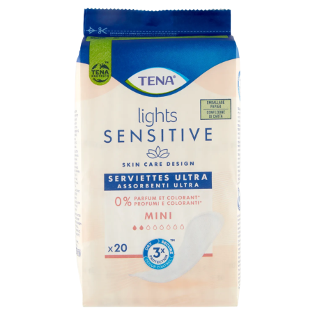 7322541496115 Tena Lights Sensitive Ultra Mini 20pz