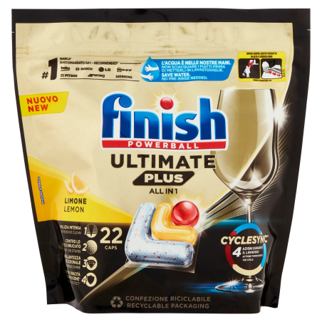 8002910063467 Finish Tabs Ultimate Plus Limone 22pz