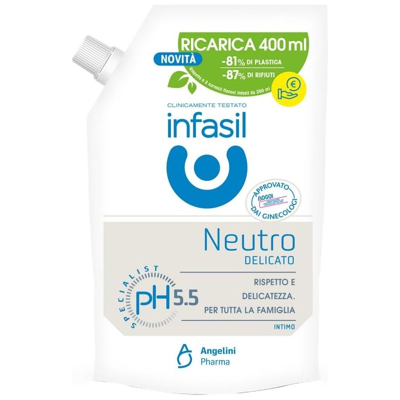 Infasil Intimo Eco Ricarica Neutro Delicato 400ml