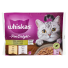 Whiskas Gatto Pure Delight Menù Assortito in gelatina con pollo, con salmone 4x85gr