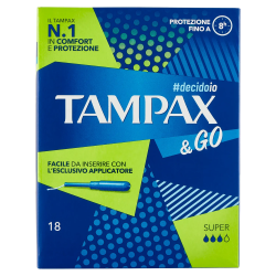 Tampax e Go Super 18pz