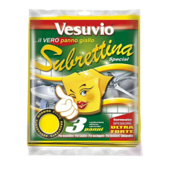 8033462612056 Vesuvio Subrettina Panno Multiuso Giallo 3pz