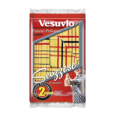 8033462613022 Vesuvio Panno Scozzese 50x56cm 2pz