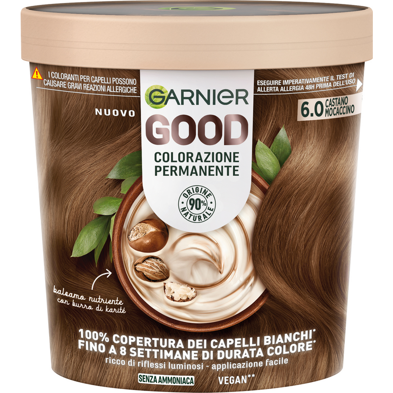 Garnier Good 6.0 Castano Mocaccino, Colorazione Permanente 1pz