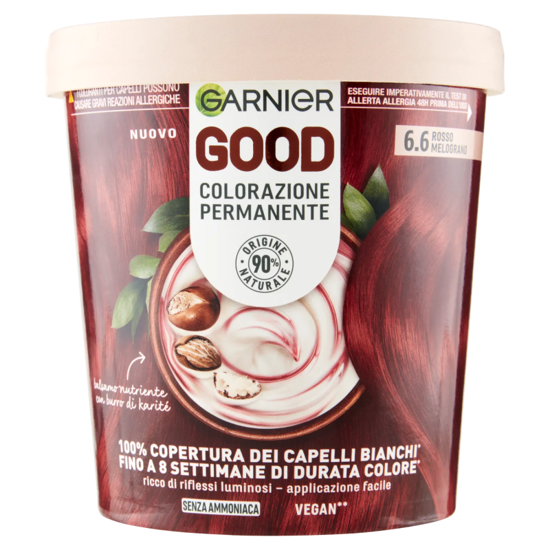 Garnier Good 6.6 Rosso Melograno, Colorazione Permanente 1pz