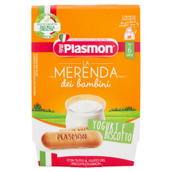 Plasmon Merenda Yogurt e Biscotto 2x120gr