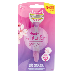 Wilkinson Sword Rasoio My Intuition Xtreme3 Comfort Cherry Blossom 4+2pz