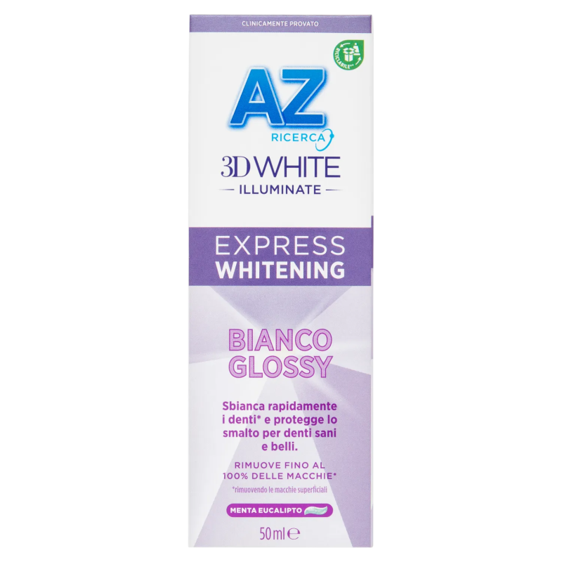 8006540952511 AZ Dentifricio 3D White Illuminate Express Whitening Bianco Glossy 50ml