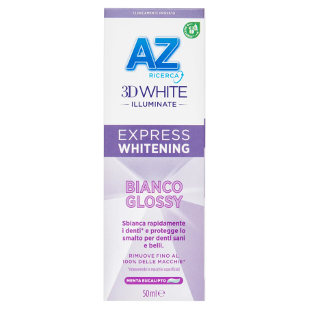 8006540952511 AZ Dentifricio 3D White Illuminate Express Whitening Bianco Glossy 50ml