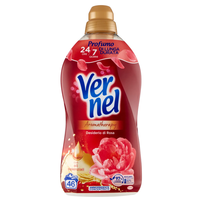 Vernel Ammorbidente Concentrato Desiderio Di Rosa 46 Misurini 1150ml