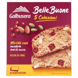 Galbusera Belle Buone 5 Colazioni Mirtilli Rossi, Mandrole E Semi Di Zucca 200gr