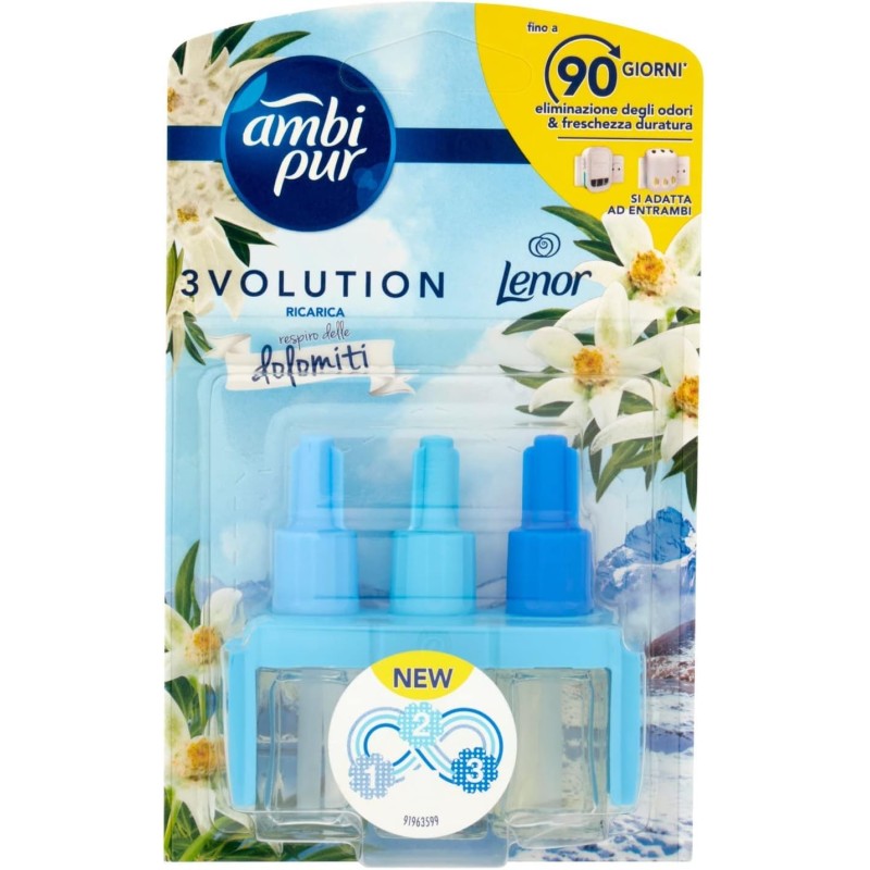 Ambipur 3volution Ricarica Lenor Dolomiti 20ml