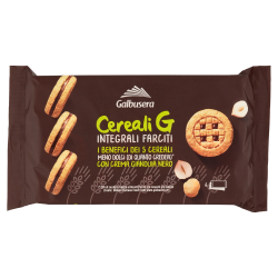 Galbusera Cereali G Integrali Farciti Con Crema Gianduia Nero 4X40gr