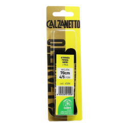 8004235014506 Calzanetto Stringa Tonda Nera 70cm New 4pz