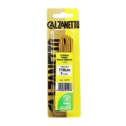 Calzanetto Stringa Tonda Giallo/Tabacco 110cm New 2pz