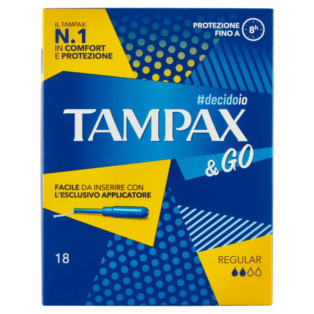 8001480408203 Tampax & Go Regular New 8pz