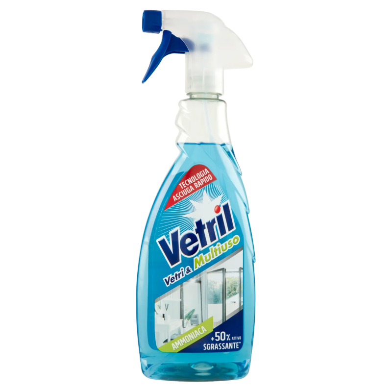 Vetril Vetri & Multiuso Ammoniaca Spray New 650ml