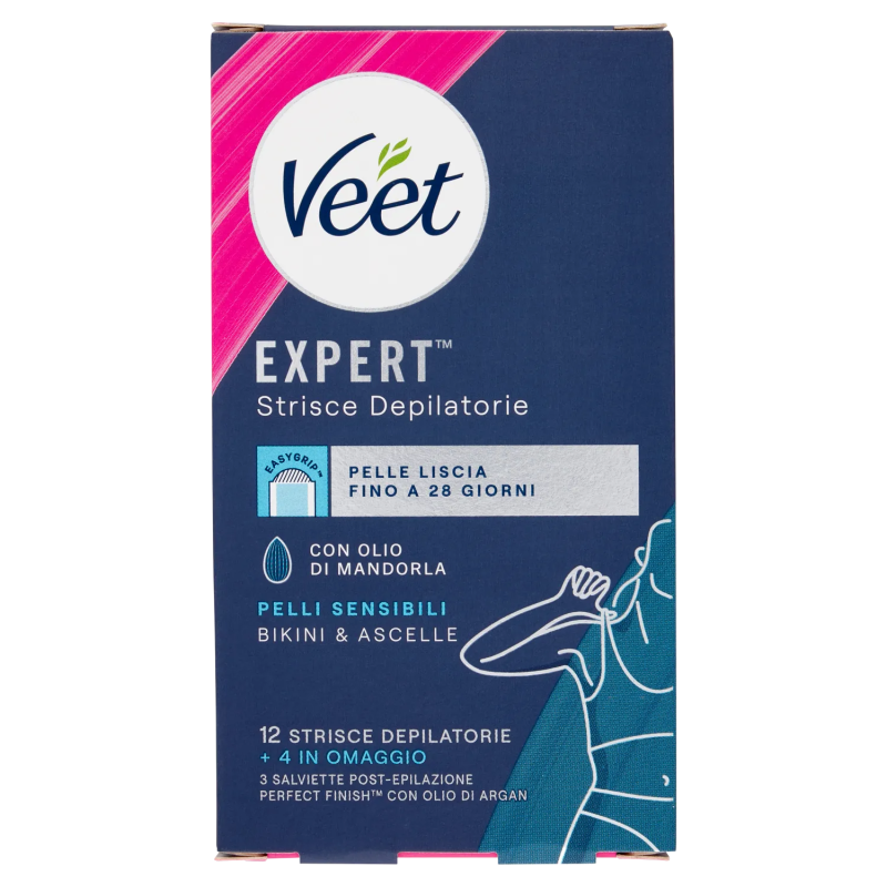 Veet Expert Strisce Ascelle & Bikini 12pz