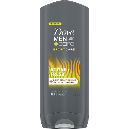 8717163634615 Dove Men+Care Active +Fresh Body, Face & Hair Wash 400ml