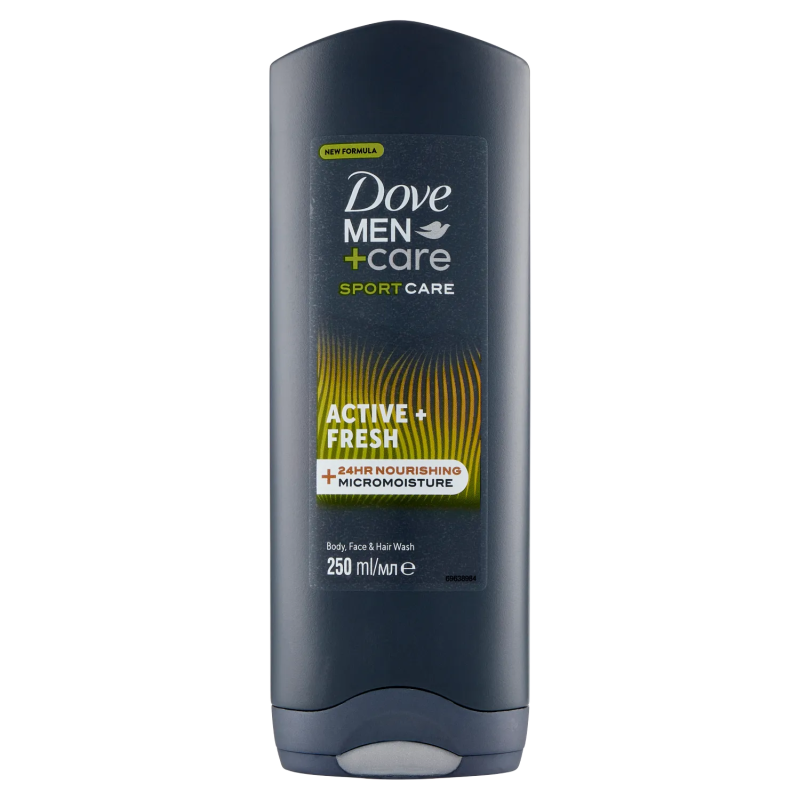 Dove Men+Care Sport Care Active + Fresh Body, Face & Hair Wash 250ml