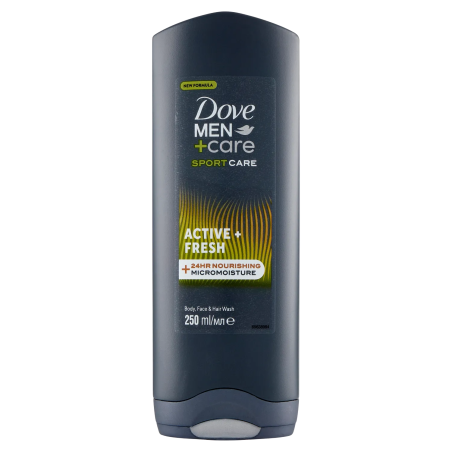 8710522394823 Dove Men+Care Sport Care Active + Fresh Body, Face & Hair Wash 250ml