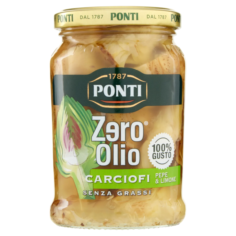 Ponti Zero Olio Carciofi Pepe & Limone 300gr