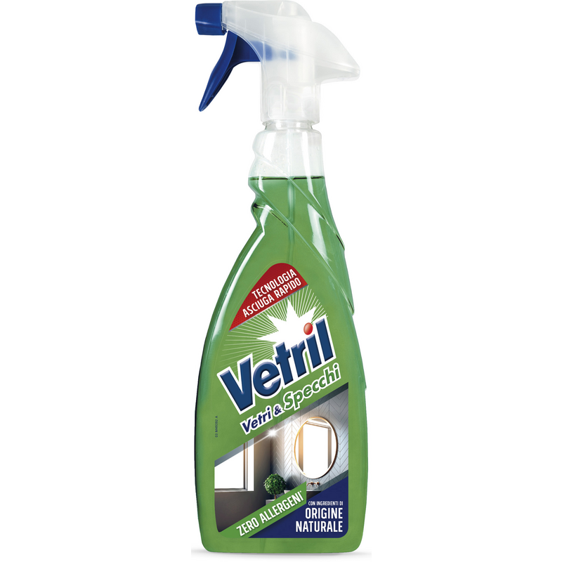 Vetril Vetri & Specchi Natural - Zero Allergeni Spray New 650ml