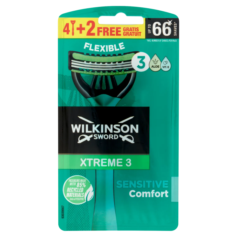 Wilkinson Rasoio Xtreme 3 Sensitive 4+2pz