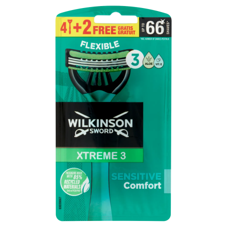 4027800383405 Wilkinson Rasoio Xtreme 3 Sensitive 4+2pz