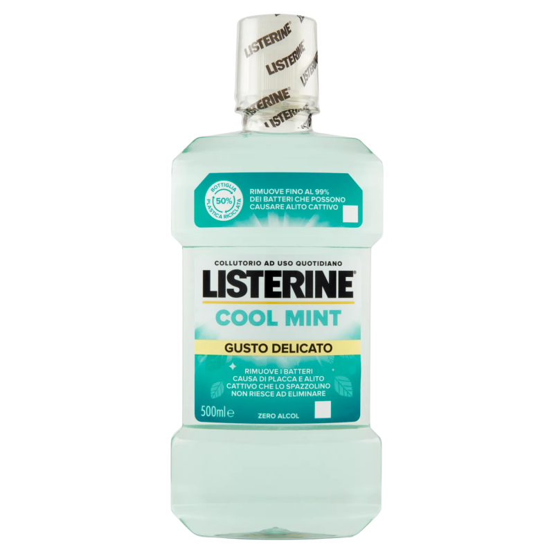 Listerine Colluttorio Cool Mint Gusto Delciato 500ml