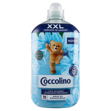 8720181351556 Coccolino Ammorbidente Concetrato Aria di Primavera 76 Misurini 1750ml