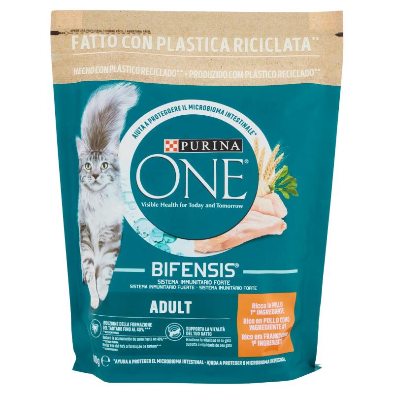 Purina One Cat Crocchette Adult Pollo e Cereali 800gr