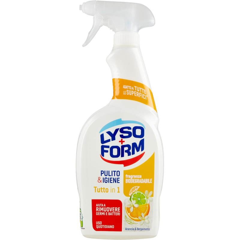 Lysoform Pulito & Igiene Tutto In 1 Arancia Spray 750ml