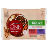 Purina One Dog Mini/Small Active Manzo e Anatra 4x85gr