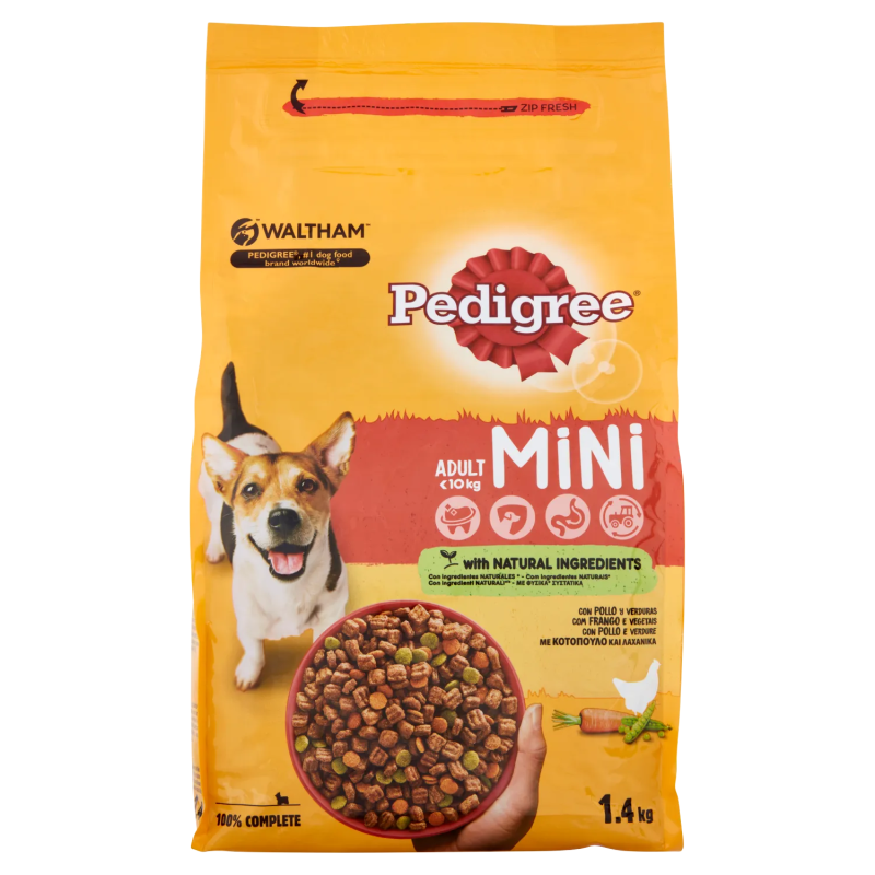 Pedigree Dog Crocchette Mini Adult Pollo e Verdure 1400gr